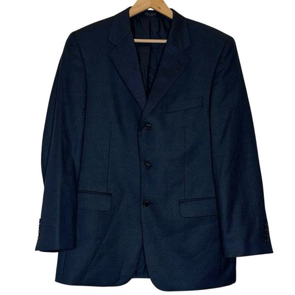 Donald J. Trump Other - Donald J. Trump Navy Blue Blazer Mens Wool Silk Blend 40R Mens President of US
